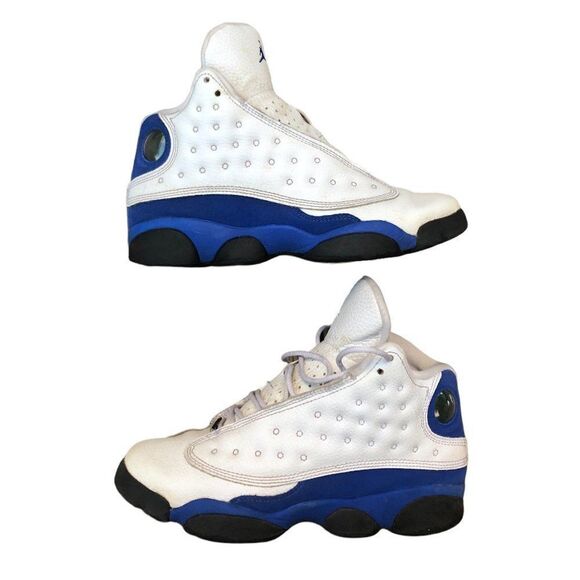 Rare 2017 air jordan 13 retro white hyper royal black size 7.5 - Picture 1 of 14